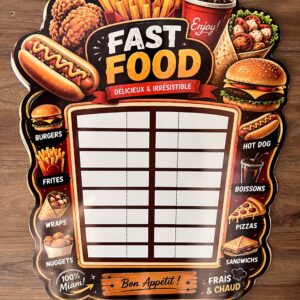 Tableau Menu Fast Food