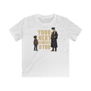 Kids Tee "Your Next Opponent Is You" — Motivational Graduation Shirt