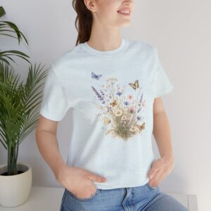 Wildflower Bouquet Tee — Floral Butterfly Meadow T‑Shirt