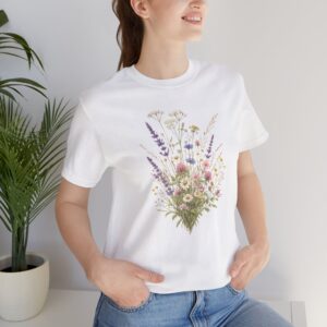 Wildflower Bouquet Tee — Vintage Floral Short Sleeve Shirt